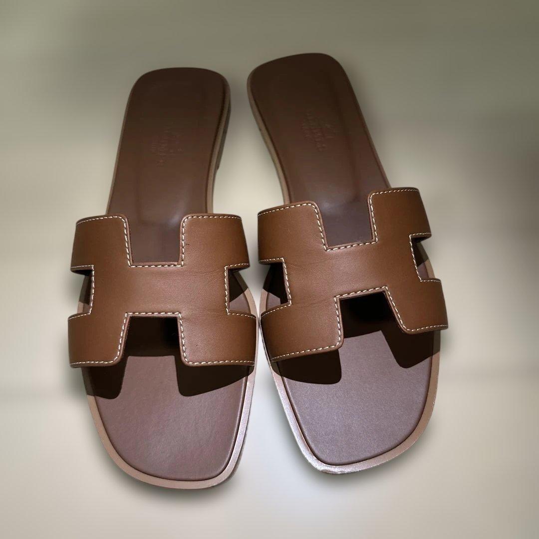 HERMES エルメス オラン ゴールド 36.5