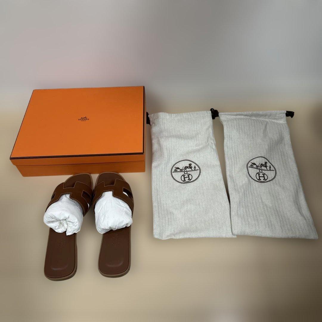 HERMES エルメス オラン ゴールド 36.5