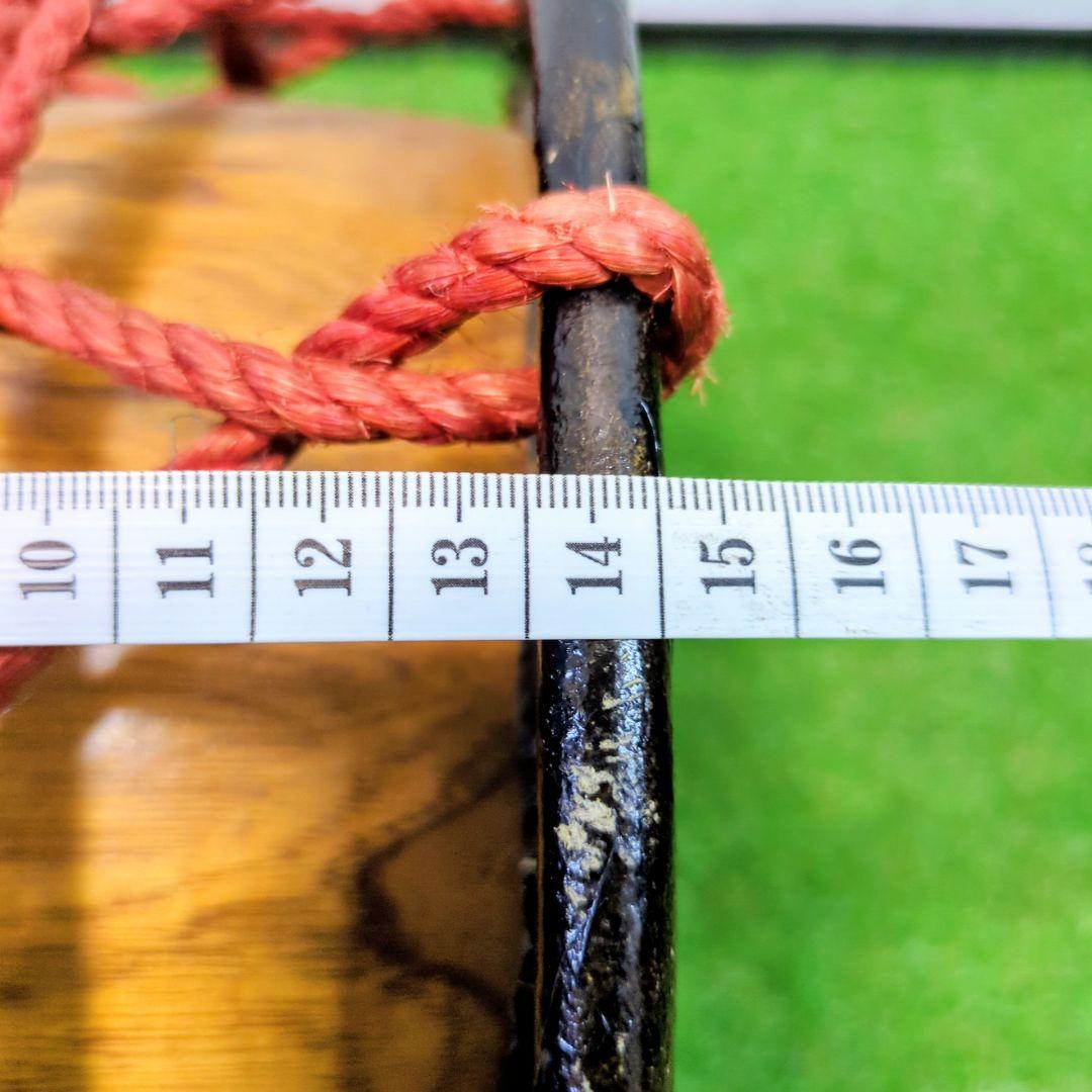 【良品】和太鼓 締太鼓 　　バチ付 伝統芸能　和楽器