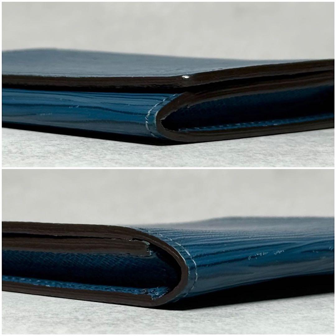 超美品 ルイヴィトン エピ ブルーセレスト アンヴェロップカルトドゥヴィジット