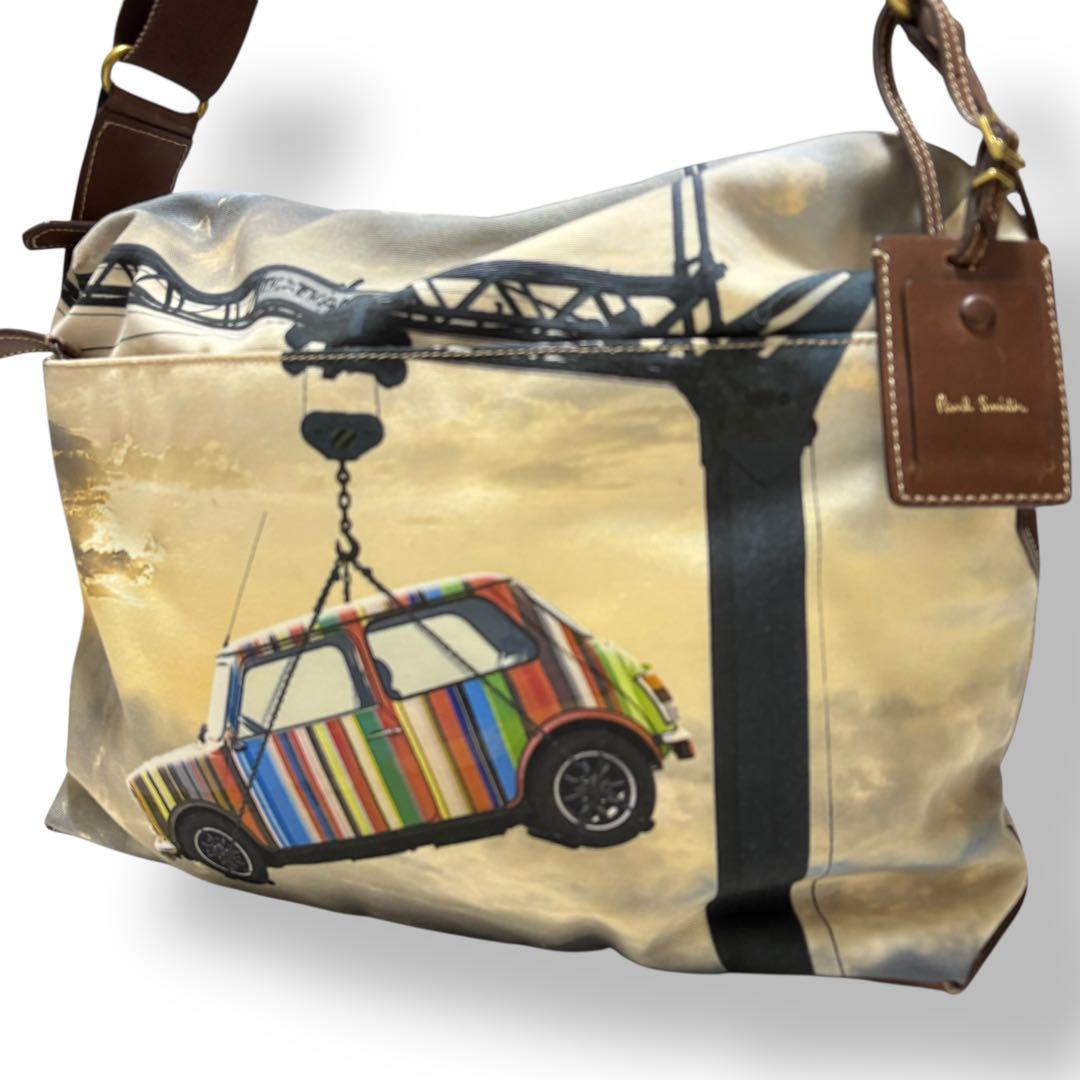 ポールスミス　ボストンバッグ　ショルダーバッグ　マルチストライプ　ミニクーパー