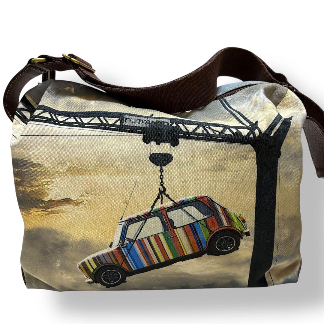 ポールスミス　ボストンバッグ　ショルダーバッグ　マルチストライプ　ミニクーパー