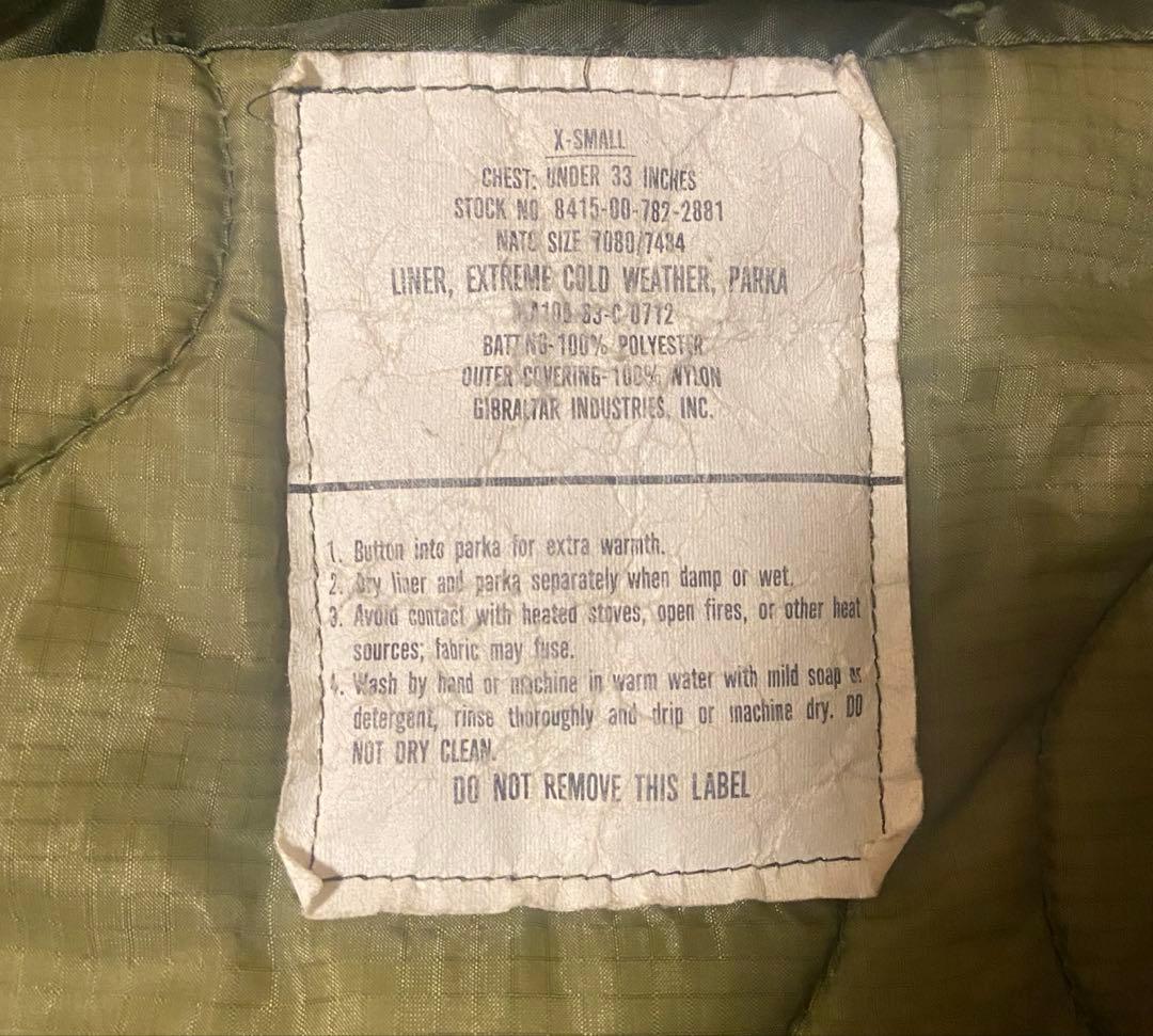 70s M-65 フィッシュテールパーカー sサイズ フルセット 完品