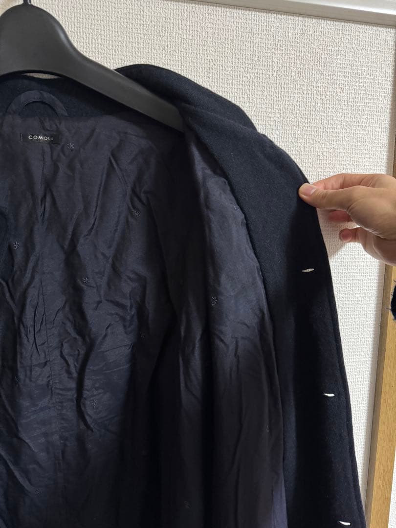 美品！ COMOLI 23AW カシミヤスタンドカラーニットジャケット サイズ3