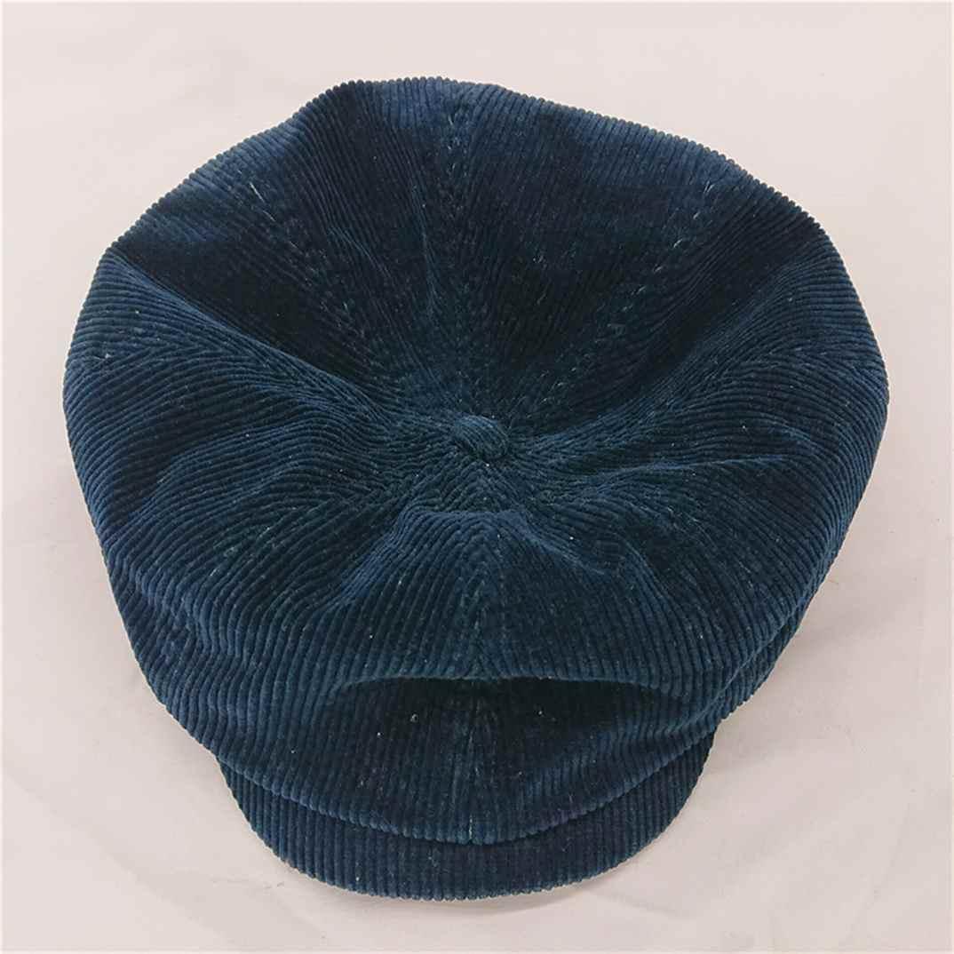 ■ダブルアールエル コーデュロイ キャスケット ネイビー系 Mサイズ