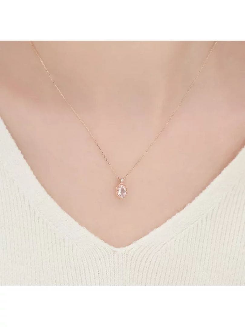 【4℃】K10 ピンクゴールド ネックレス