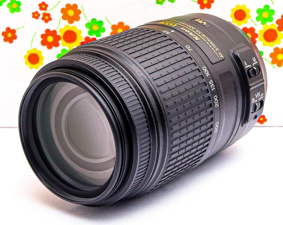 ニコン Nikon AF-S 55-300mm ☆美品☆ 超望遠！☆手振れ補正付