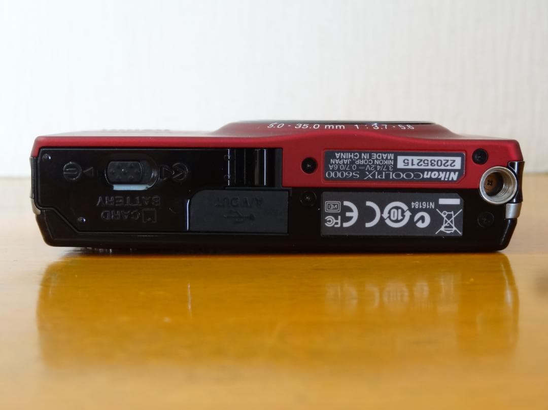 Nikon COOLPIX S6000 レッド　コンパクトデジタルカメラ
