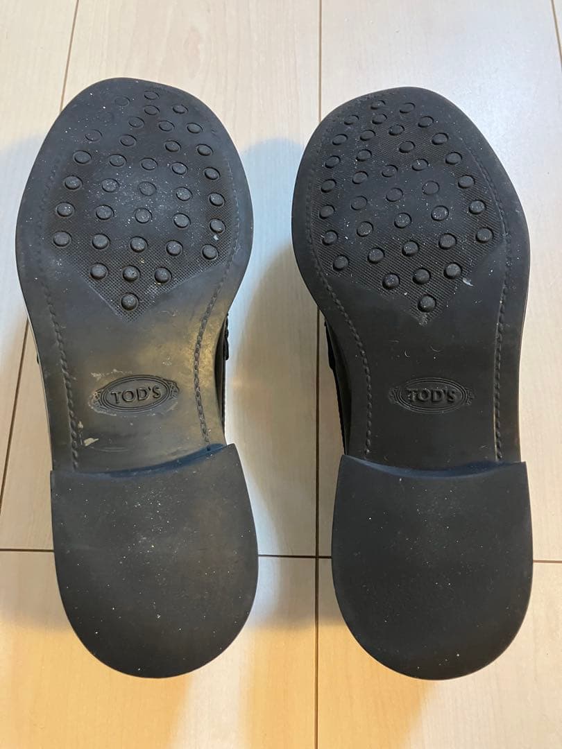 トッズTOD'S ダブルTタイムレスフリンジ ローファー 36.5