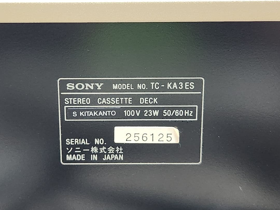 SONY ソニー カセットデッキ TC-KA3ES ジャンク