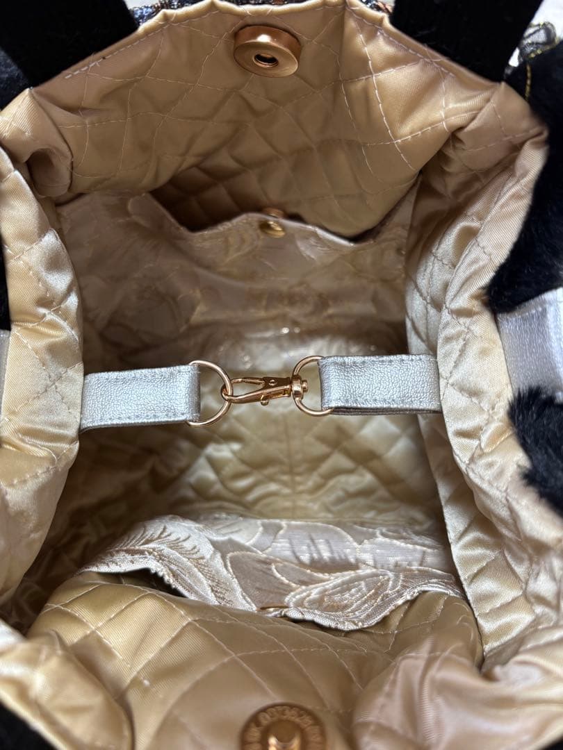 山*ば様 コヤンイサムチョン　ファーバッグ　ギムくん　グレーうさちゃん