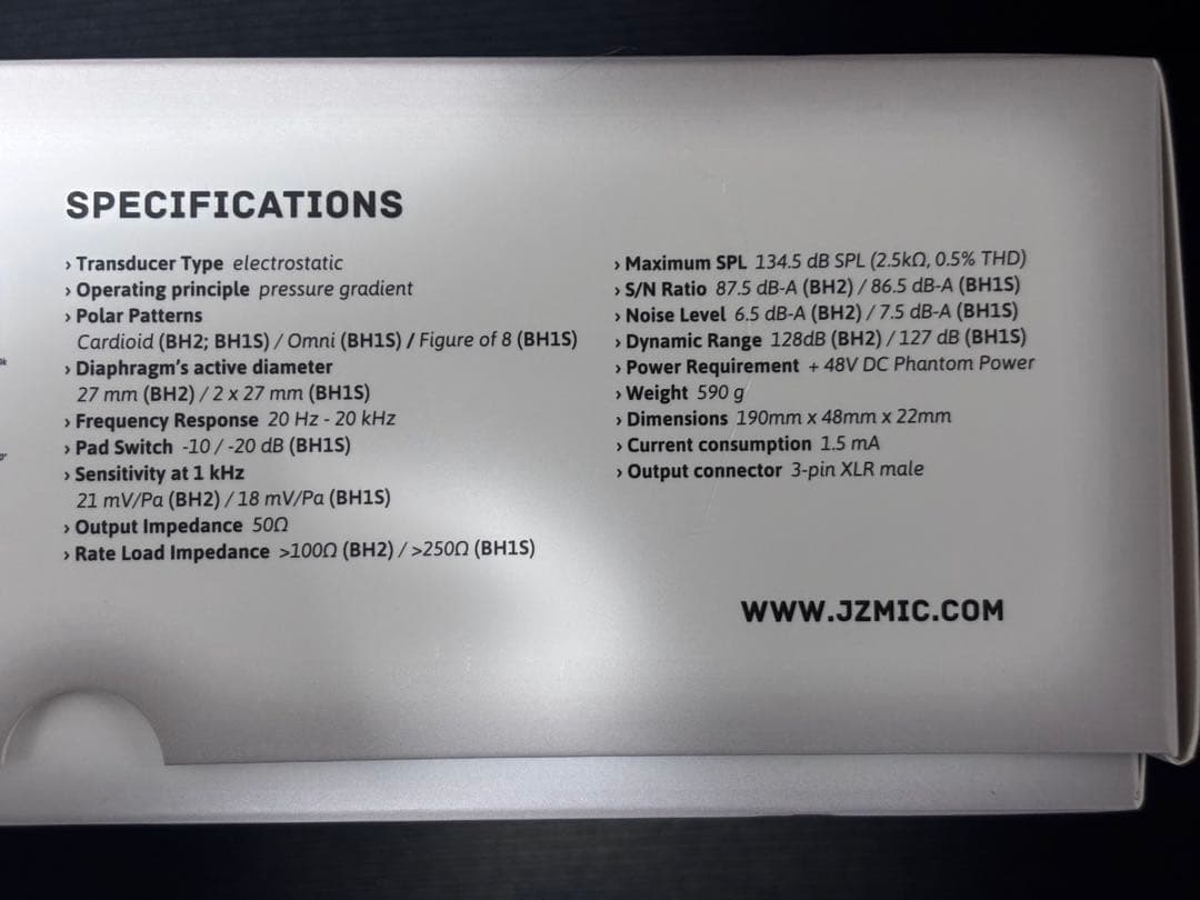 【売り切り特価】JZ Microphones BH2 コンデンサーマイク