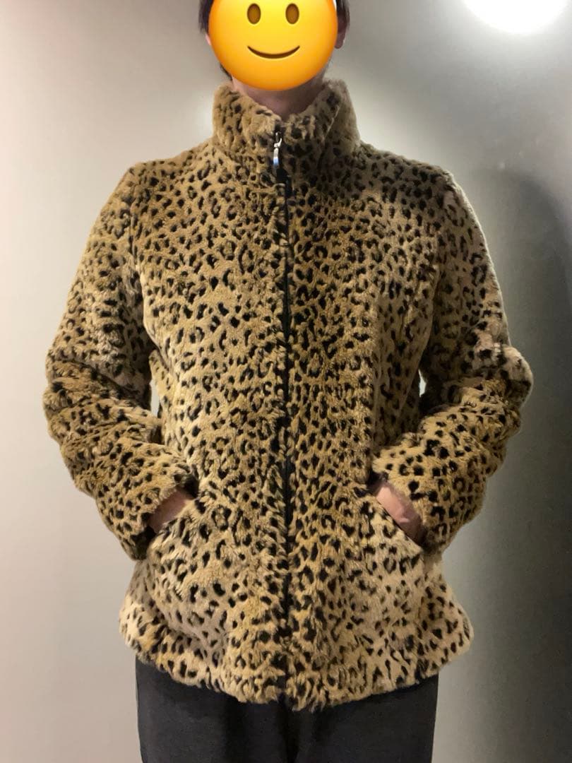 ビンテージ WHITE STAG レオパード ボア ジャケット