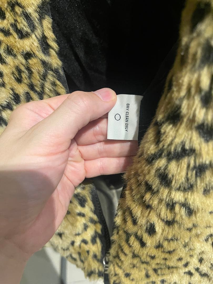 ビンテージ WHITE STAG レオパード ボア ジャケット