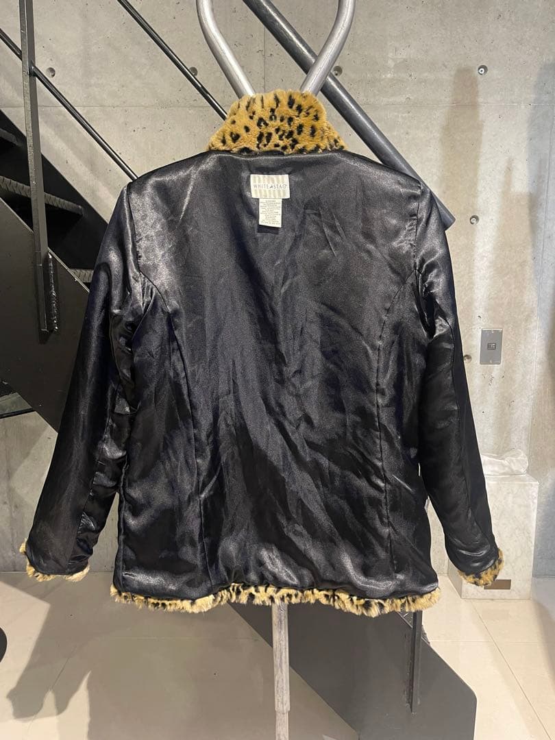 ビンテージ WHITE STAG レオパード ボア ジャケット