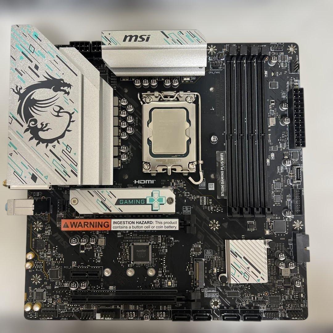 Cpu i5-14500無印 MSI B760mマザーボードCPUセット