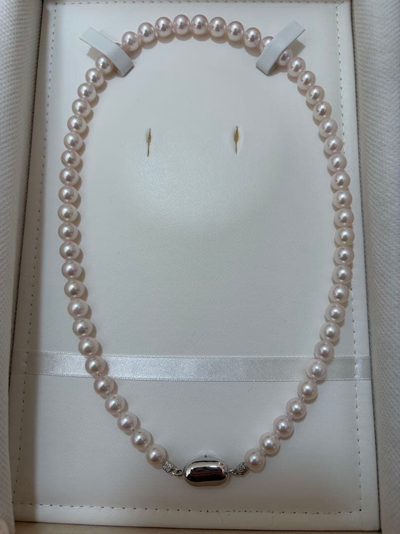 ホワイトパールネックレス 真珠鑑別書付き
