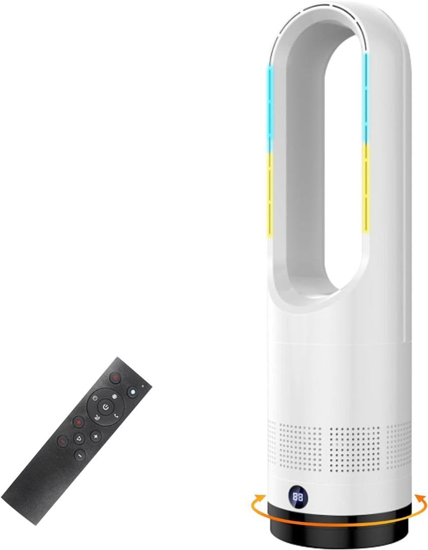 【開封済・未使用】タワーファン セラミックヒーター AM-018JR ホワイト