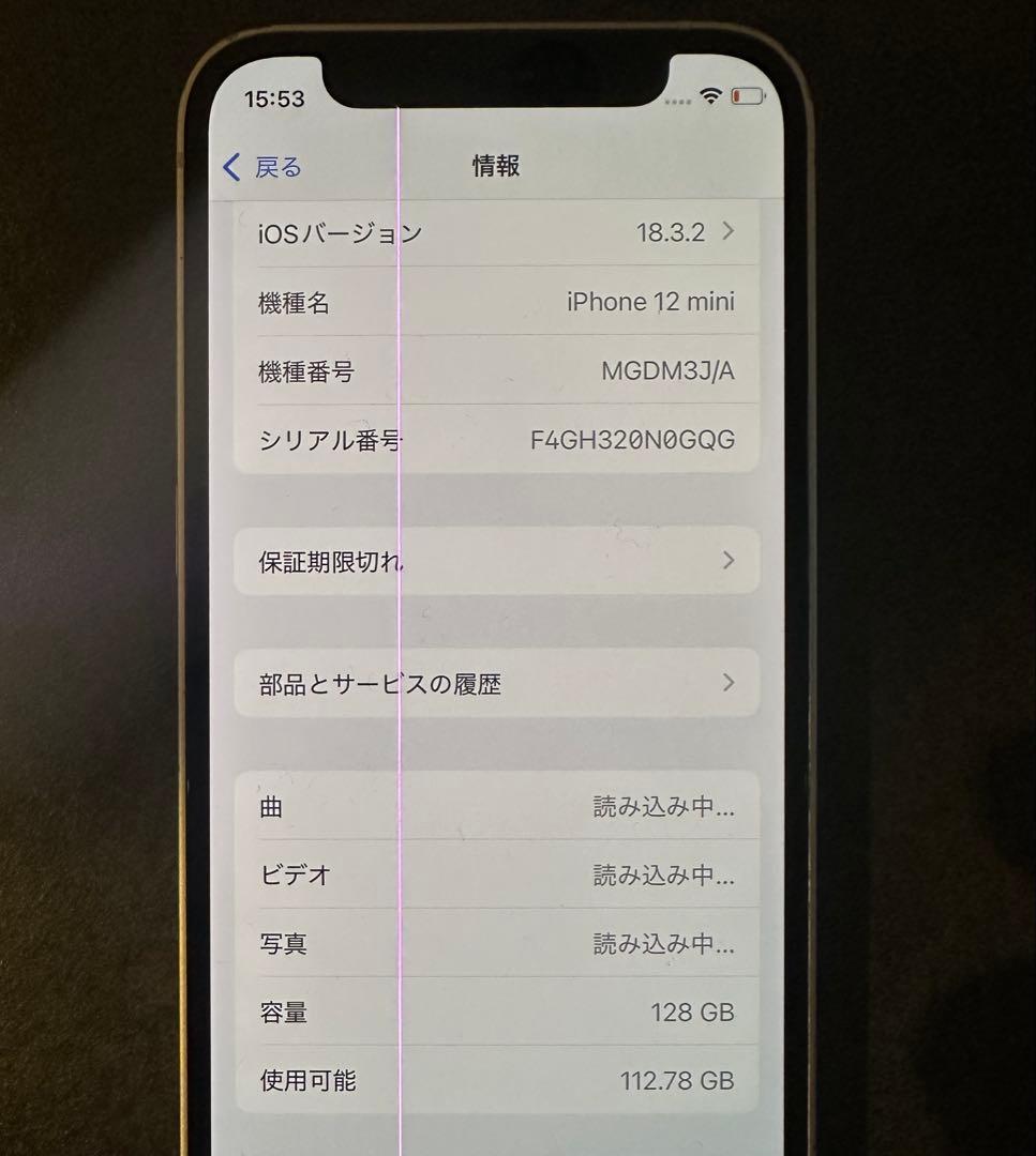 【ジャンク品】iPhone12 mini 128GB本体