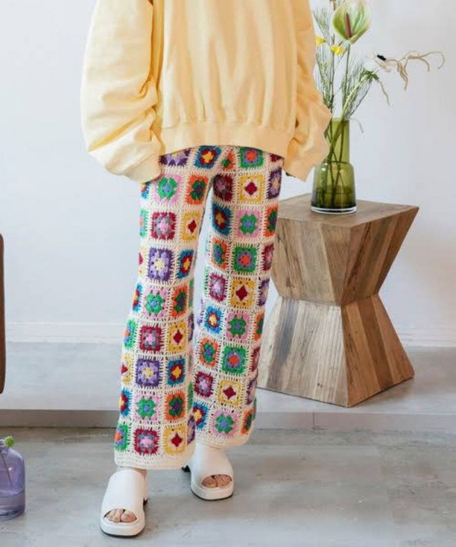 Maison special メゾンスペシャル　クロシェパンツ