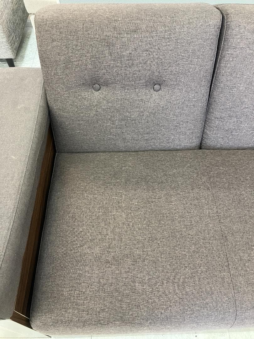 モダンデコ 2～3人掛け収納付き多機能ソファ ブラウン