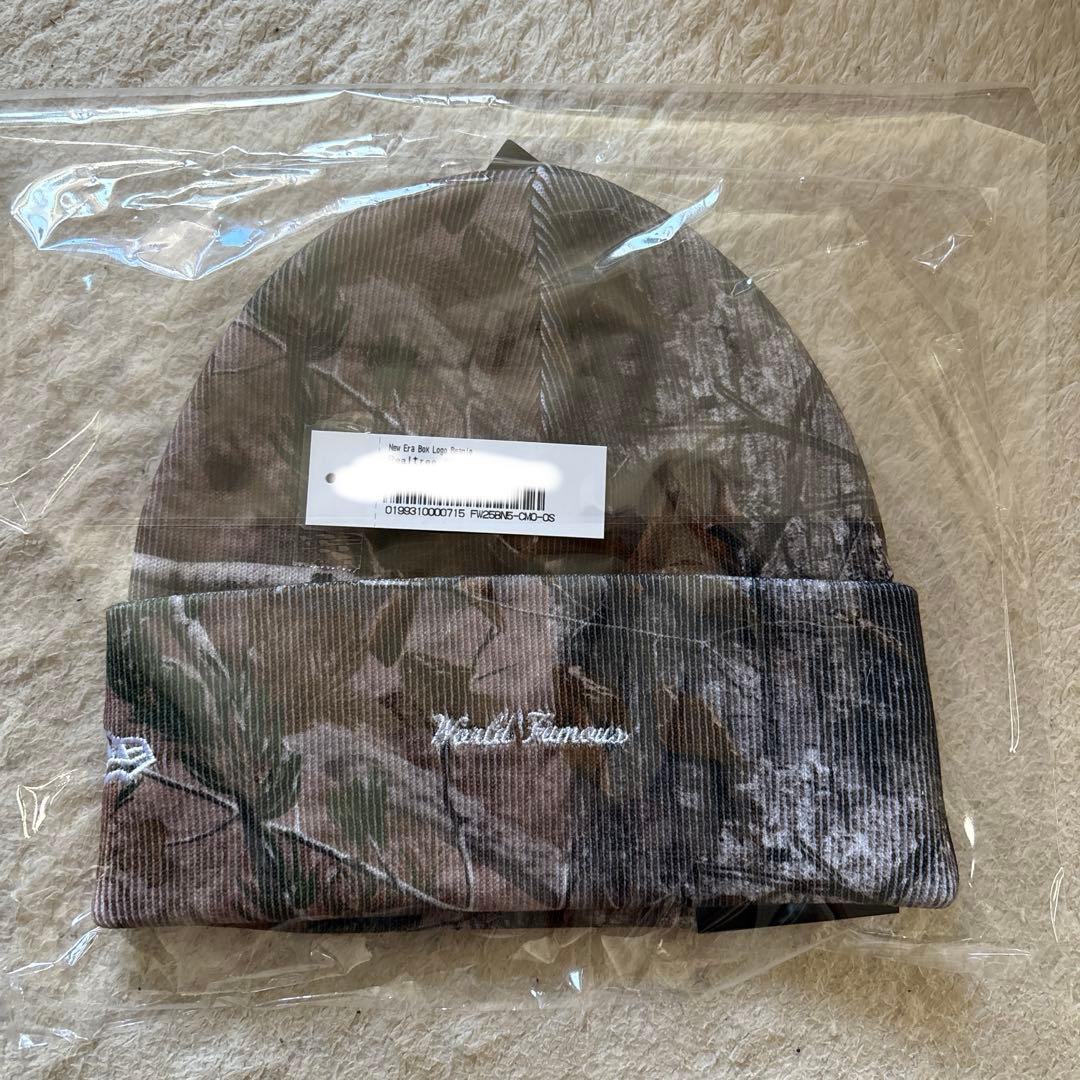 supremeリアルツリーボックスロゴ新品NEWERAニット帽