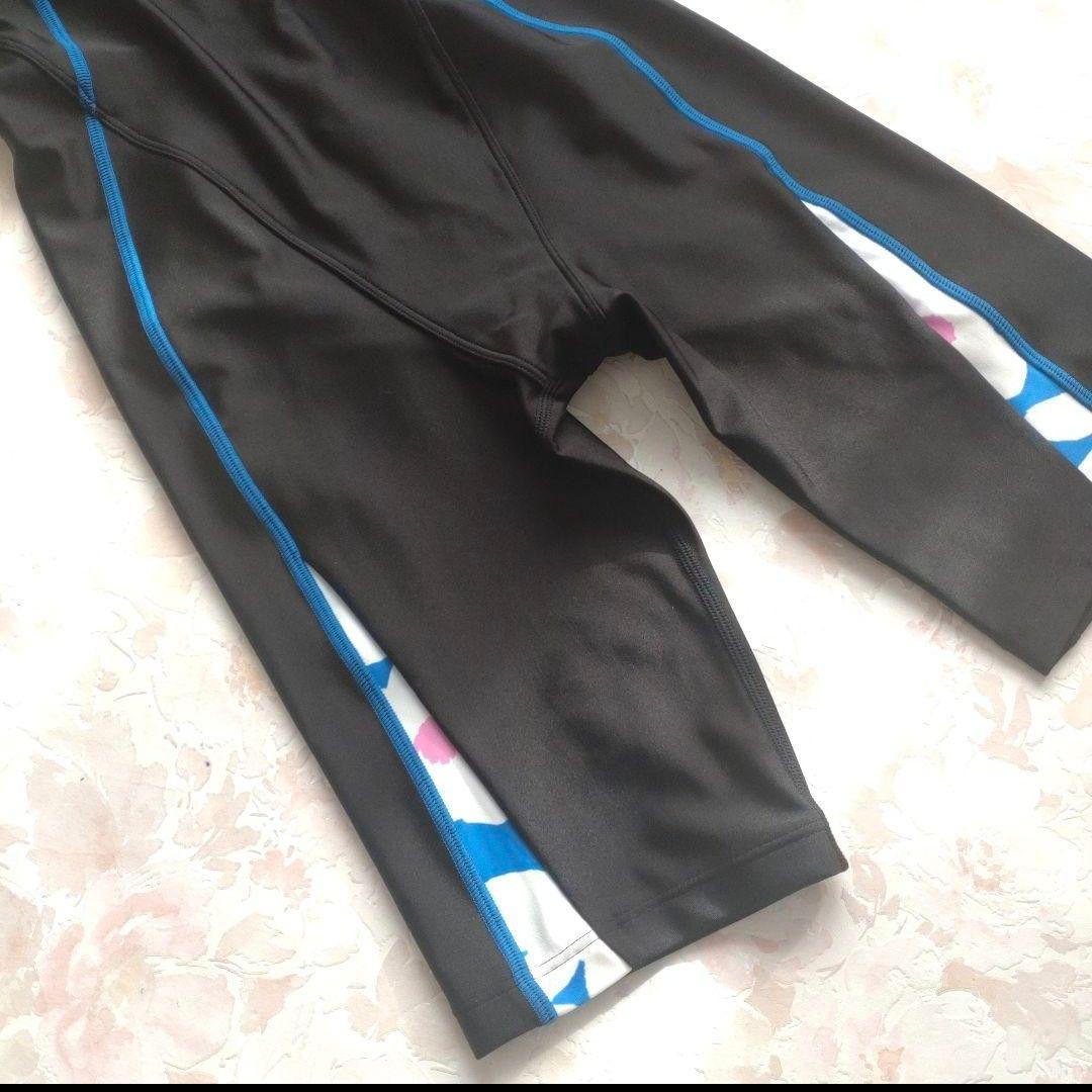 M 新品 arena 2025 AQUA EXA パッド付 練習水着 花 撥水