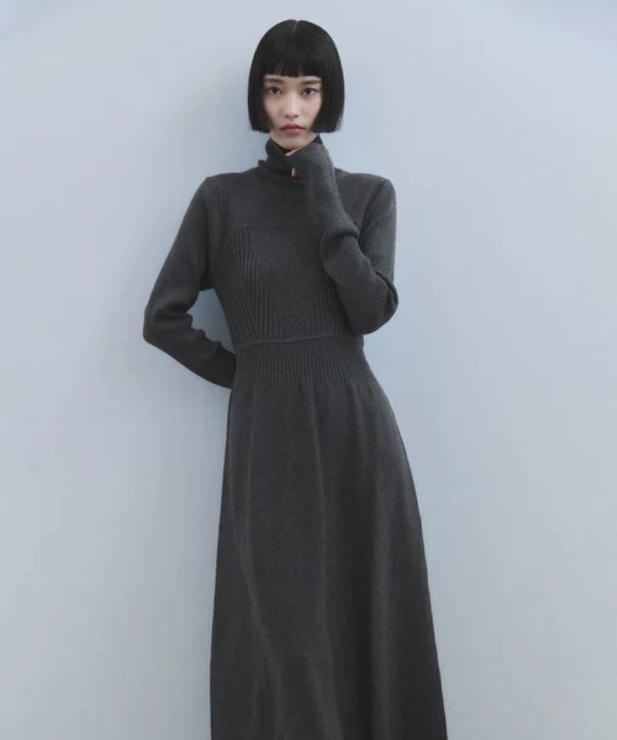 【大人気完売品】アダムエロペ MIXパターンニットワンピース