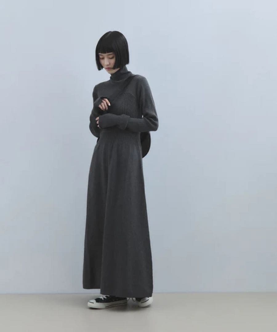 【大人気完売品】アダムエロペ MIXパターンニットワンピース