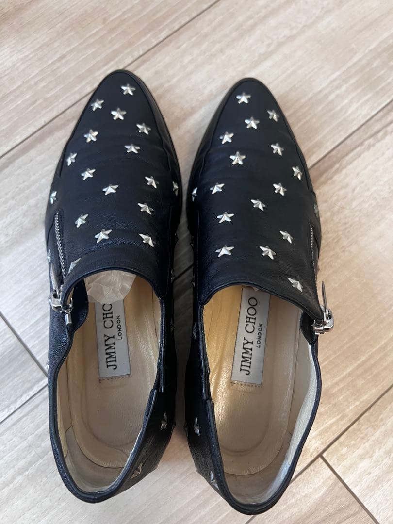 美品JIMMY CHOOジミーチュウ◼️スタースタッズ ローファー