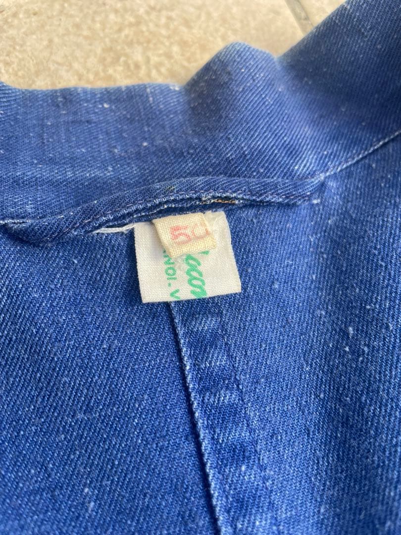 J　60s フランス軍 カバーオール ワークジャケット ユーロ ヴィンテー