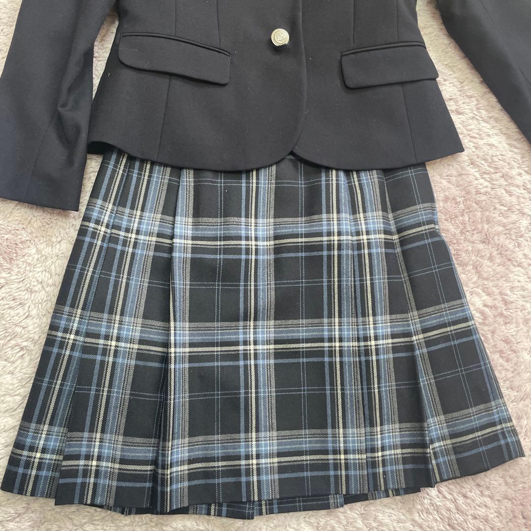 【セット】ポンポネット 150 黒　ブレザー　スカート　ブラウス 卒業式　スーツ