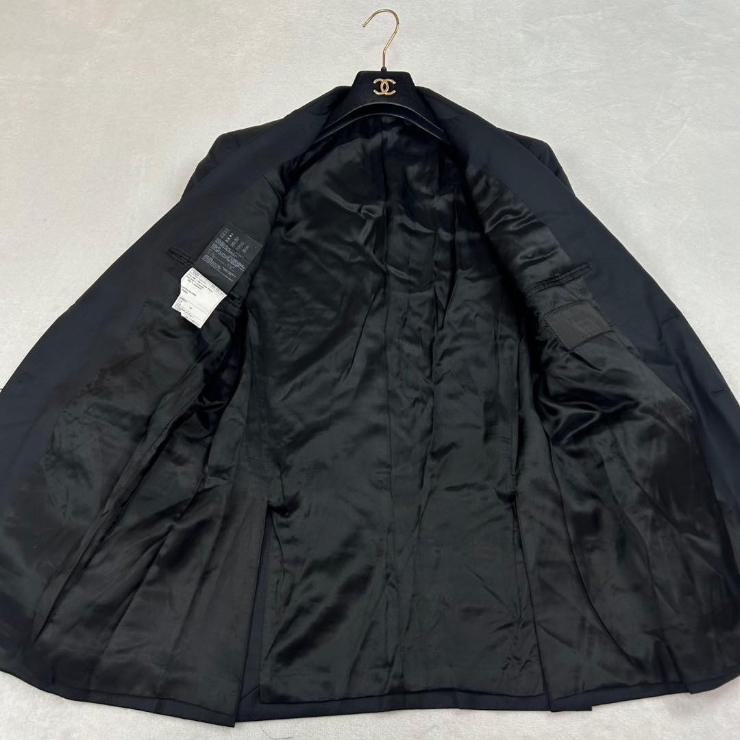 J608 L プラダ イタリア製 スーツ上下 ブラック メンズ