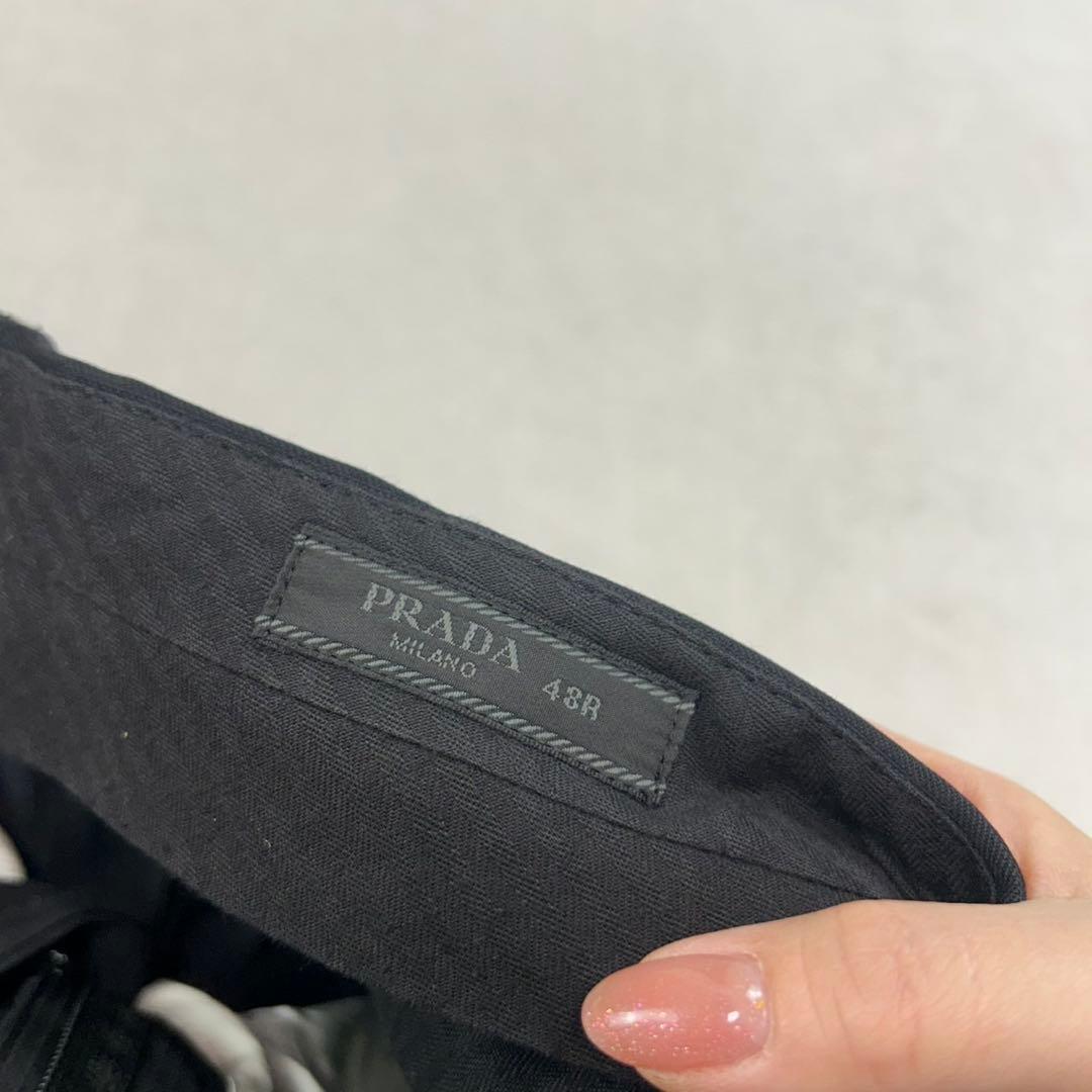 J608 L プラダ イタリア製 スーツ上下 ブラック メンズ