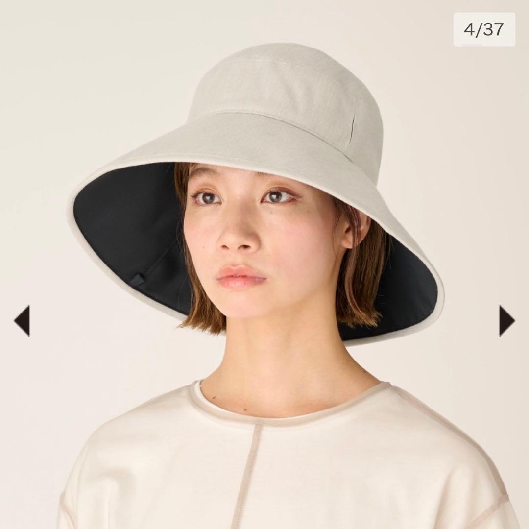 サンバリア100 ナチュラルハット アイボリー Mサイズ