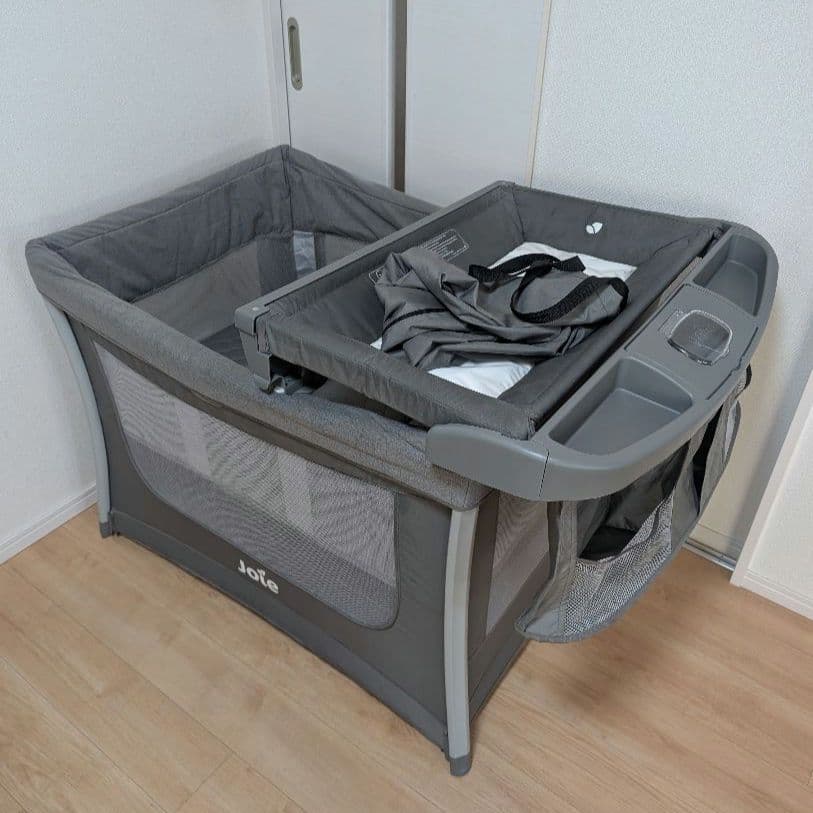 KATOJI JOIE プレイヤード イリュージョン ベビーベッド グレー