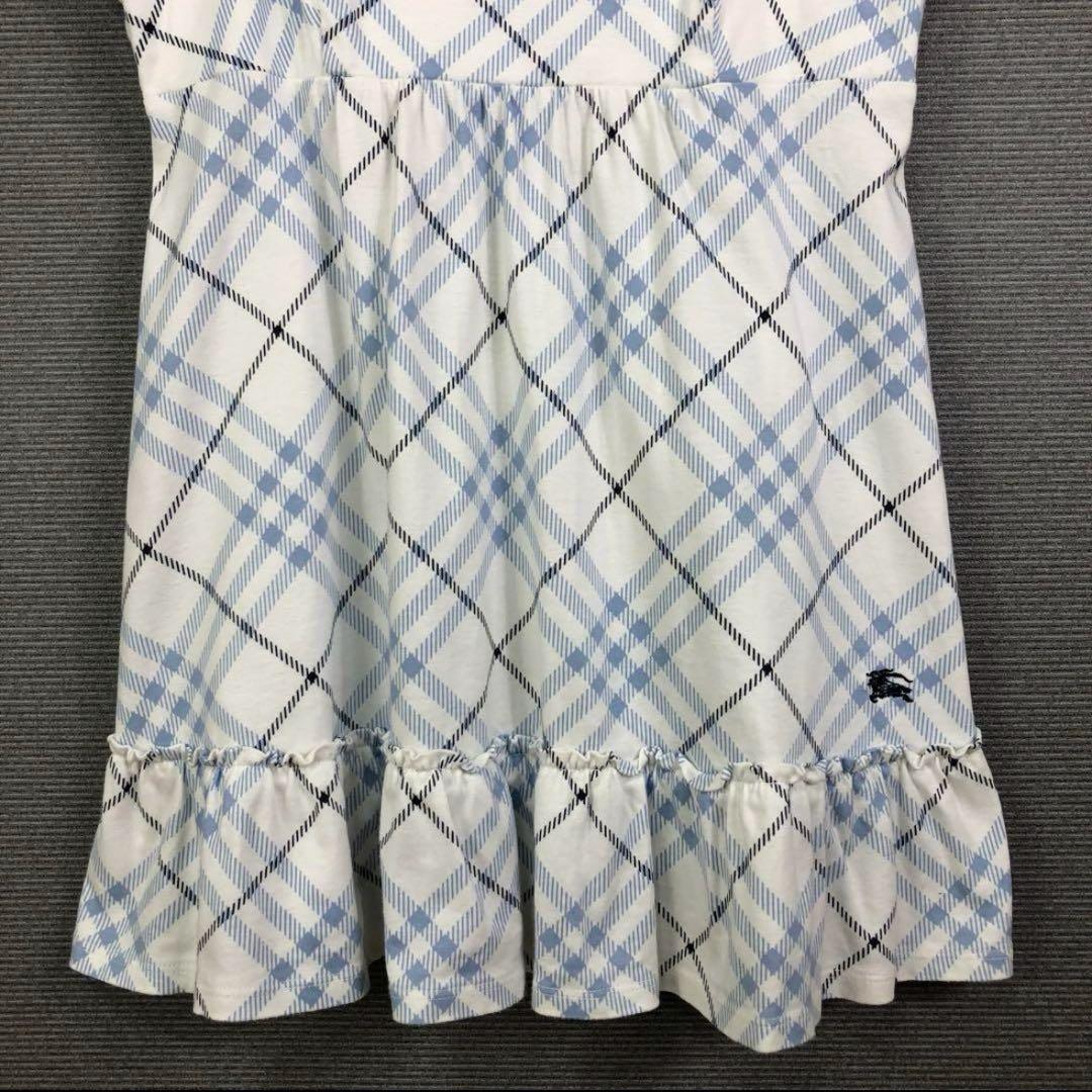 バーバリーブルーレーベル　キャミソール　ノースリーブ　チュニック　水色　38