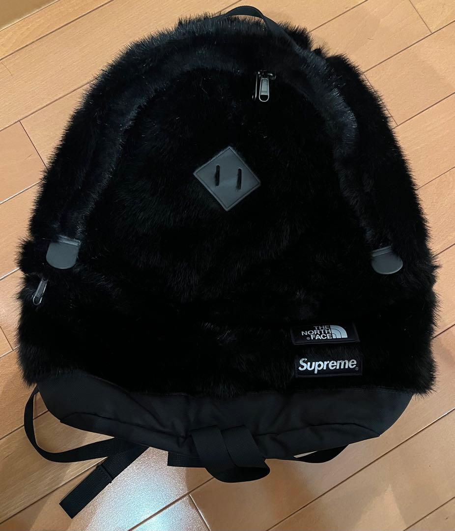 Supreme × THE NORTH FACE ファー バックパック 黒 美品