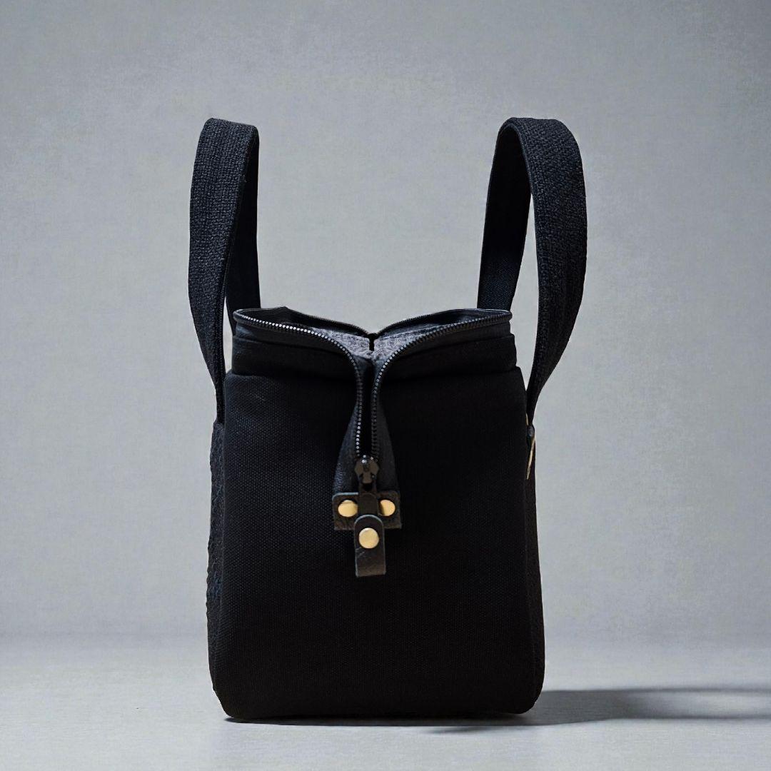 ぽってりボストンL ミナペルホネン×クヴァドラ タンバリンハリンダル 限定出品