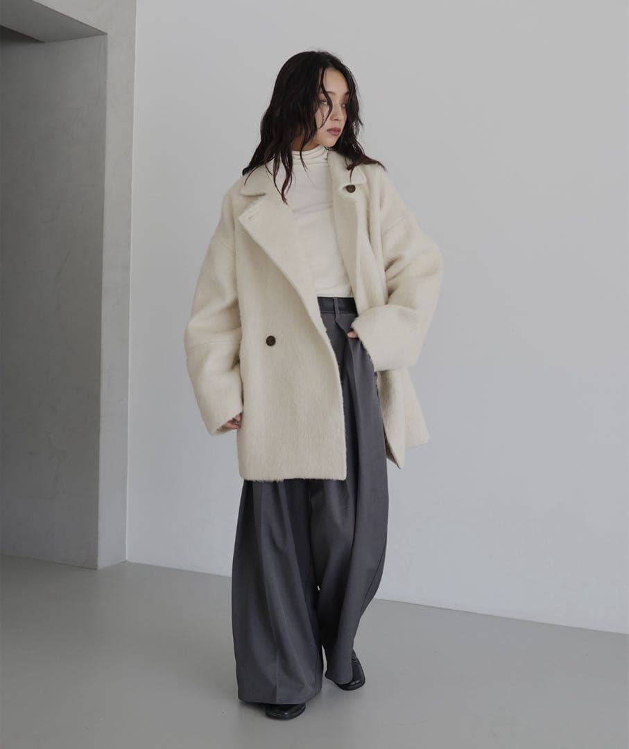 hellam シャギーミドルコート 新品未使用