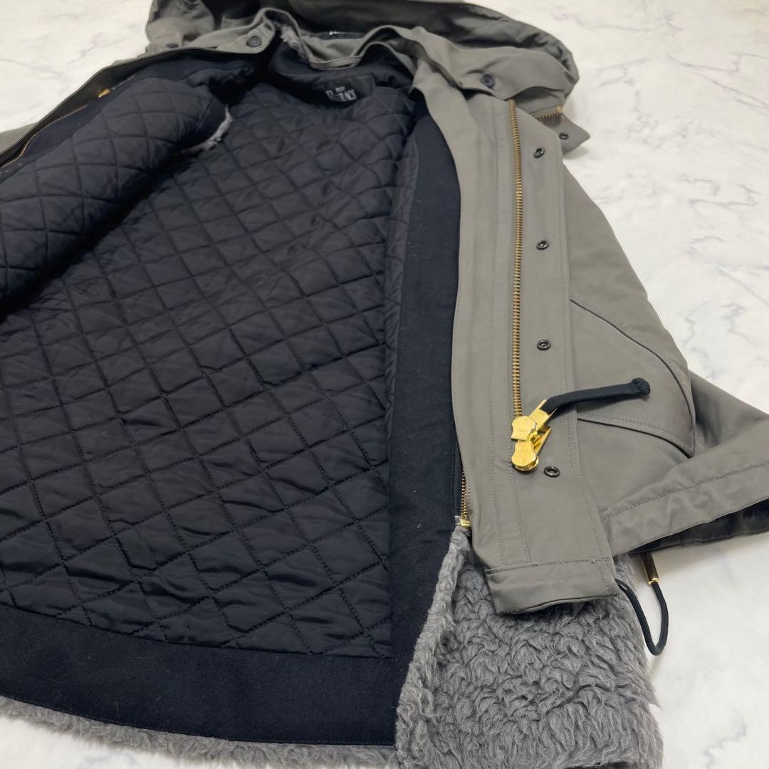 『ザ・リラクス』モッズコート ボアライナー取外し可 3way ダブルジップ