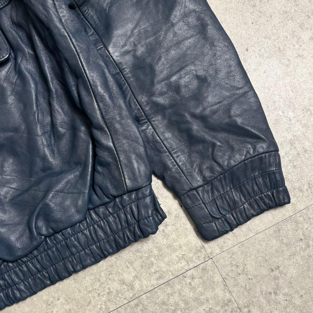 c-boystyle(vol.793【希少】レザーハーフジップストリートバイカー