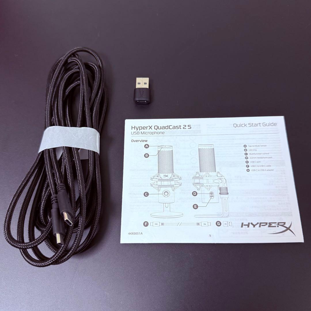 【r.k】HyperX QuadCast 2 S コンデンサーマイク