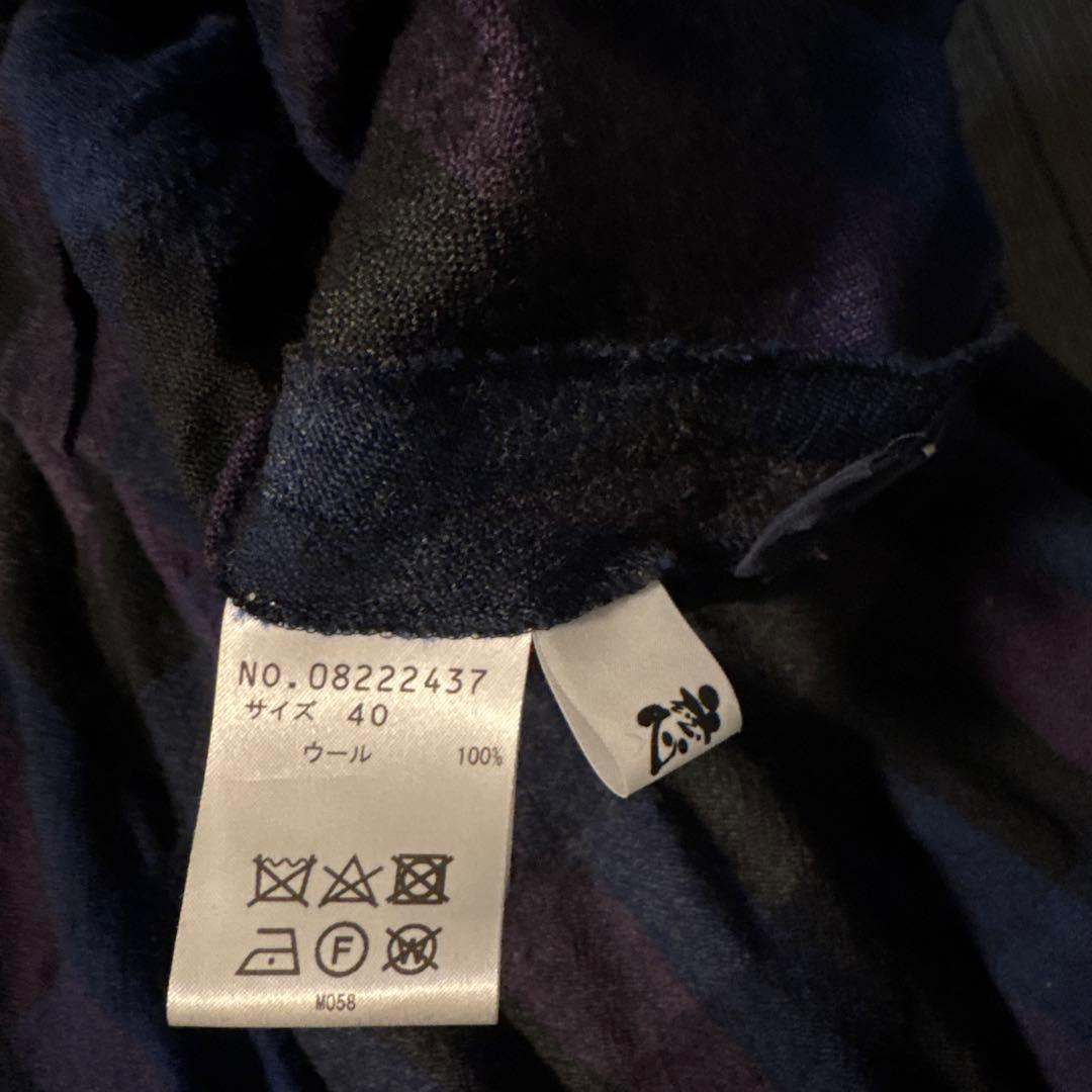 慈雨ウールチェックパンツ