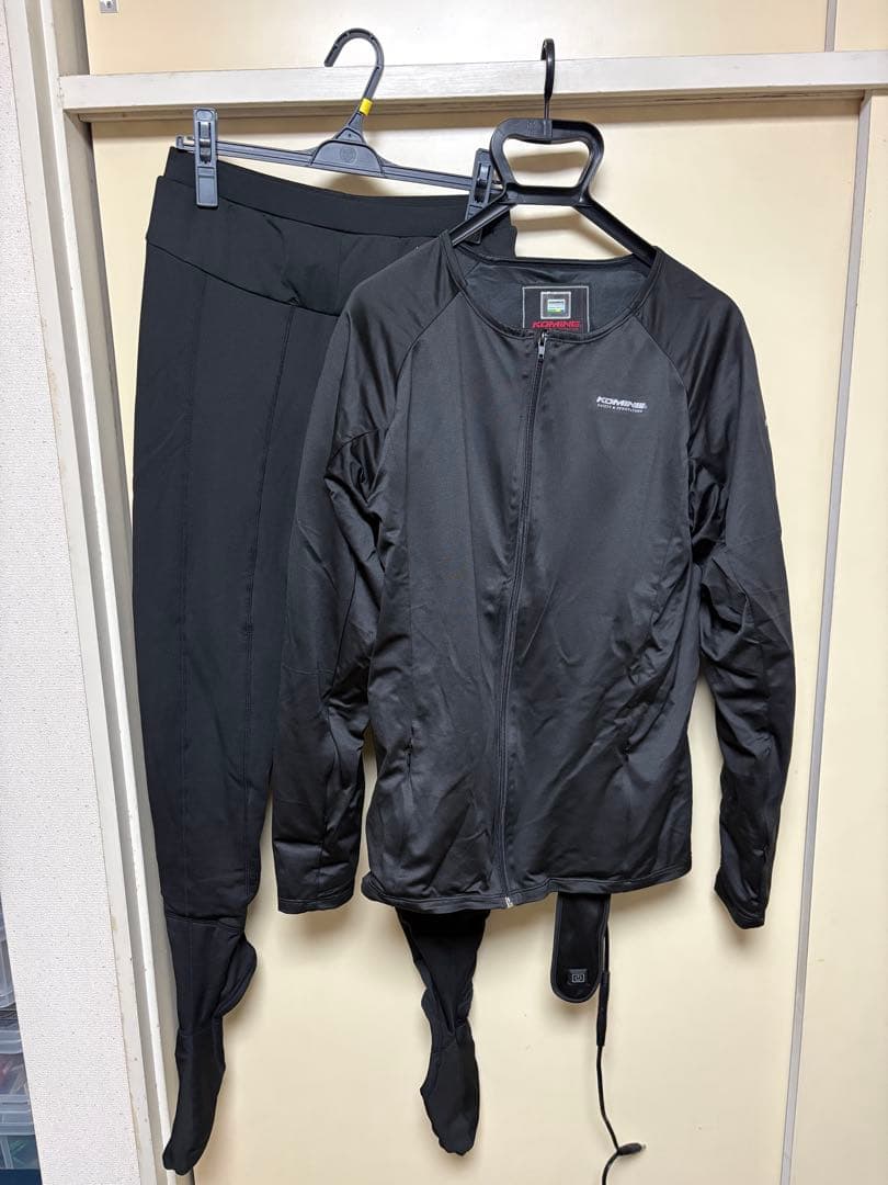 KOMINE 電熱バイクウェア上下セット170cm前後の方向け