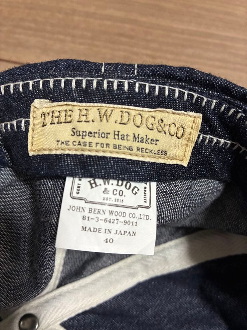 THE H.W. DOG & CO. デニム トラックキャップ　40