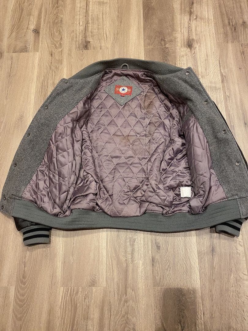 CONVERSE スタジャン 90s\" 短丈 牛皮　レザージャケット MA-1