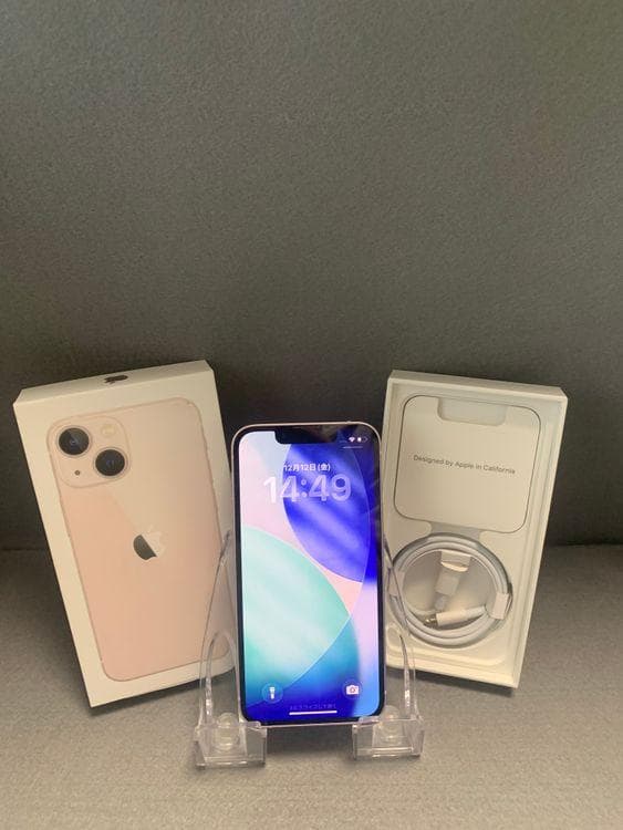 超美品 国内版 SIMフリー iPhone13 mini 256GB ピンク色