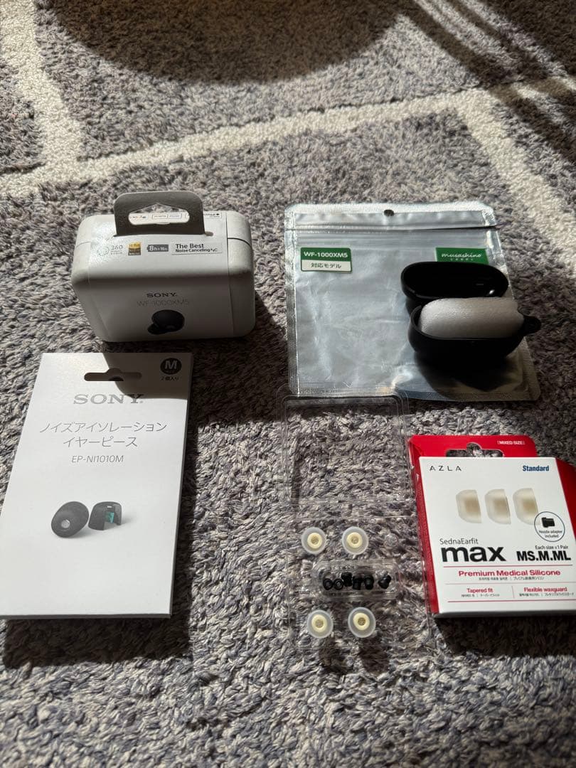 SONY WF-1000XM5 BLACK　純正イヤーピース付き　美品