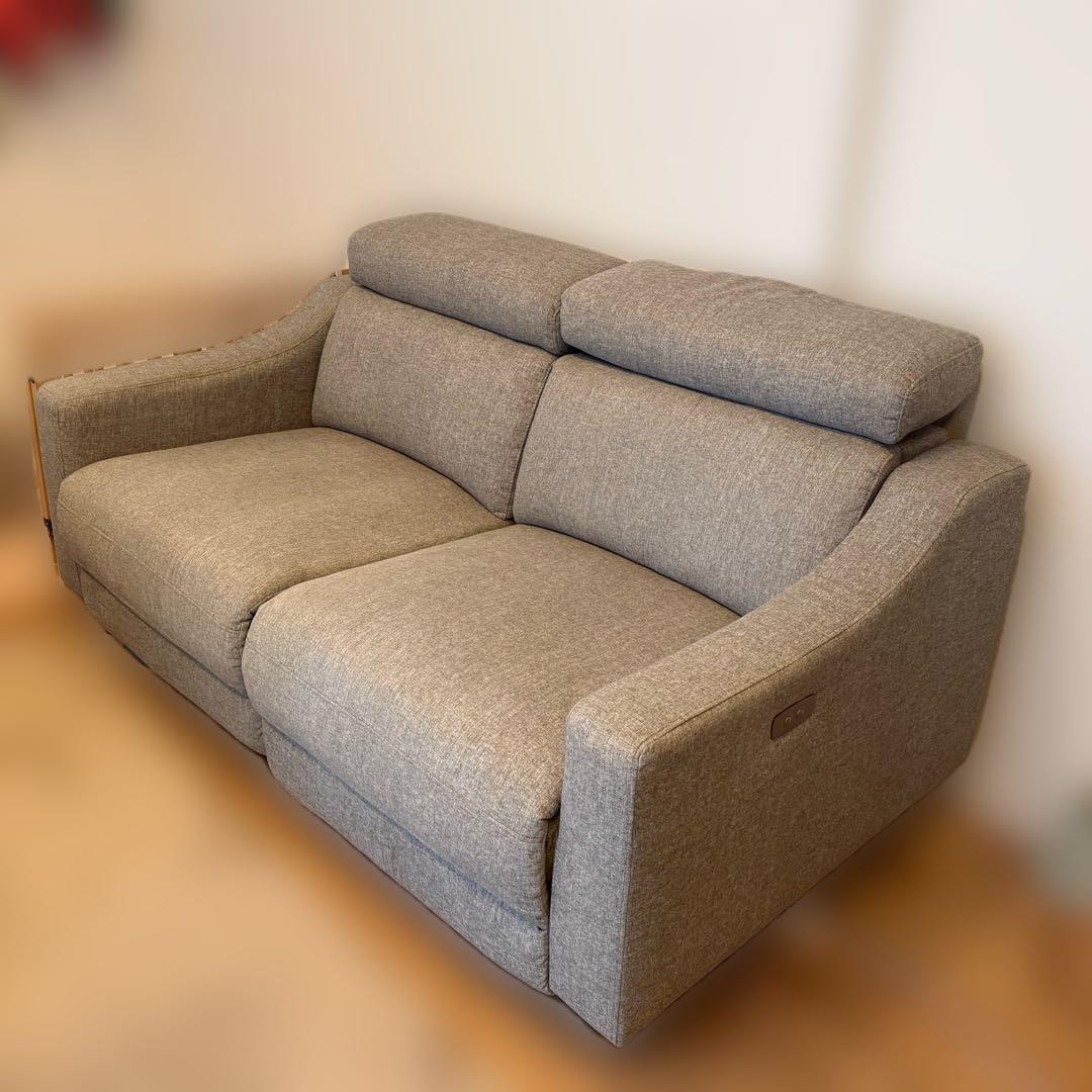 【UMI】unico MOOTO電動リクライニングソファ ２シート